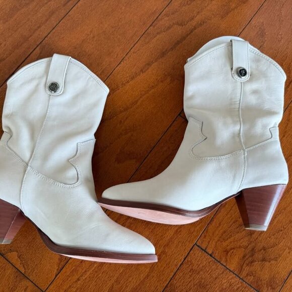 Frye Women's June Western, White - 6.5M - Picture 9 of 10